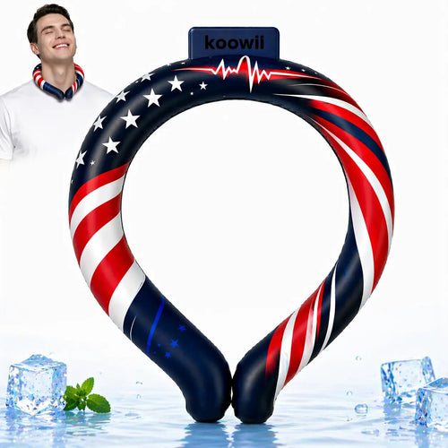 ❄️ Reusable Cooling Neck Ring | Hands-Free Portable Ice Neck Cooler for Summer Outdoor Sports Travel Camping Gardening