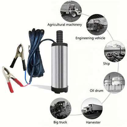🔥Father's Day Sale 49% OFF🚜 DC 12V/24V Portable Submersible Fuel Transfer Pump