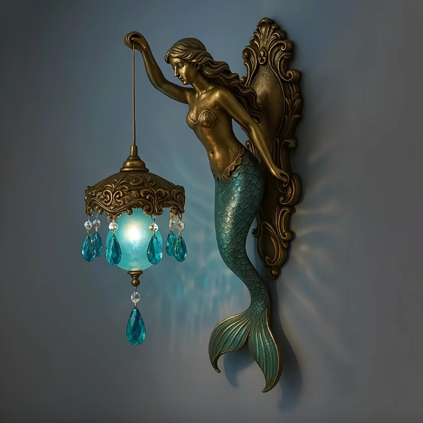 AureliaTM - Vintage Mermaid Glow Wall Lamp