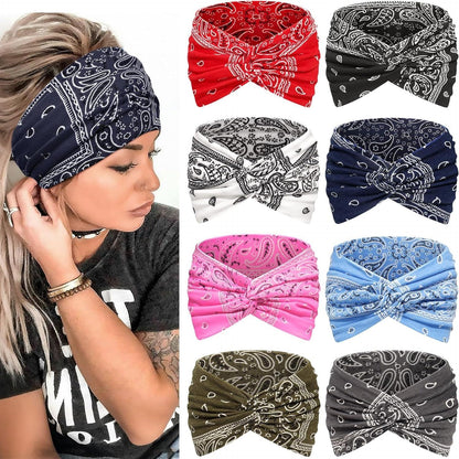 Womens Styling Retro Printed Bohemian Yoga Headband- 🔥As low as $6.2 per piece