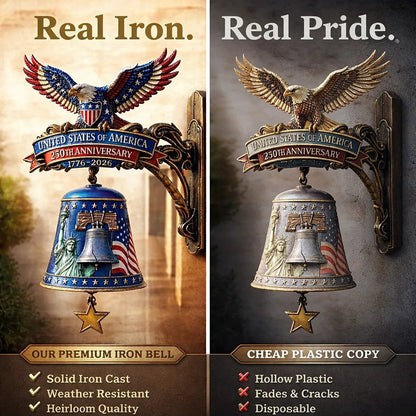 🦅USA 250th Anniversary Patriotic Wall Bell– A Grand Celebration of 250 Years of Freedom (1776-2026)