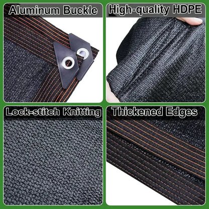 💖Summer Hot Sale 49% OFF🌞90% Blackout Cloth (Black) - 10 x 13ft UV-Resistant Shade Net
