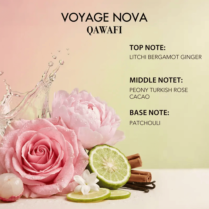 ⏰LAST DAY 50% OFF - Voyage Nova | Rosey Fruity Floral | Extrait De Parfum 50ml/100ml | Long Lasting Luxury Fragrance | Daily women's perfume rose vibrant for women