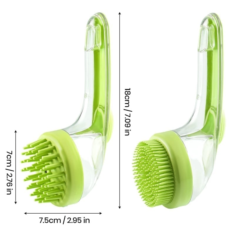 Green / Coarse Bristle + Fine Bristle