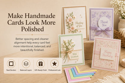 🎁 Last Day 47% OFF - Card Making Alignment Guides Set | Create Perfectly Aligned Handmade Cards Without Guesswork or Crooked Corners ✨