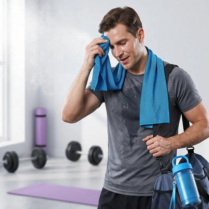 🔥Today's Event ⏰BUY 1 Get 1 FREE-🏃❄️Cold Sweat Towel You Can Use Anywhere, Anytime! Reusable Soft Absorbent Cooling Portable