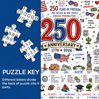 ⭐🗽 Patriotic America Jigsaw Puzzle 1000 Pieces 🎁 Buy 2 Free Shipping
