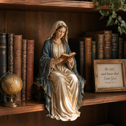 🔥📚🕊️ Bring Divine Peace to Your Library. Virgin Mary Reading Figure