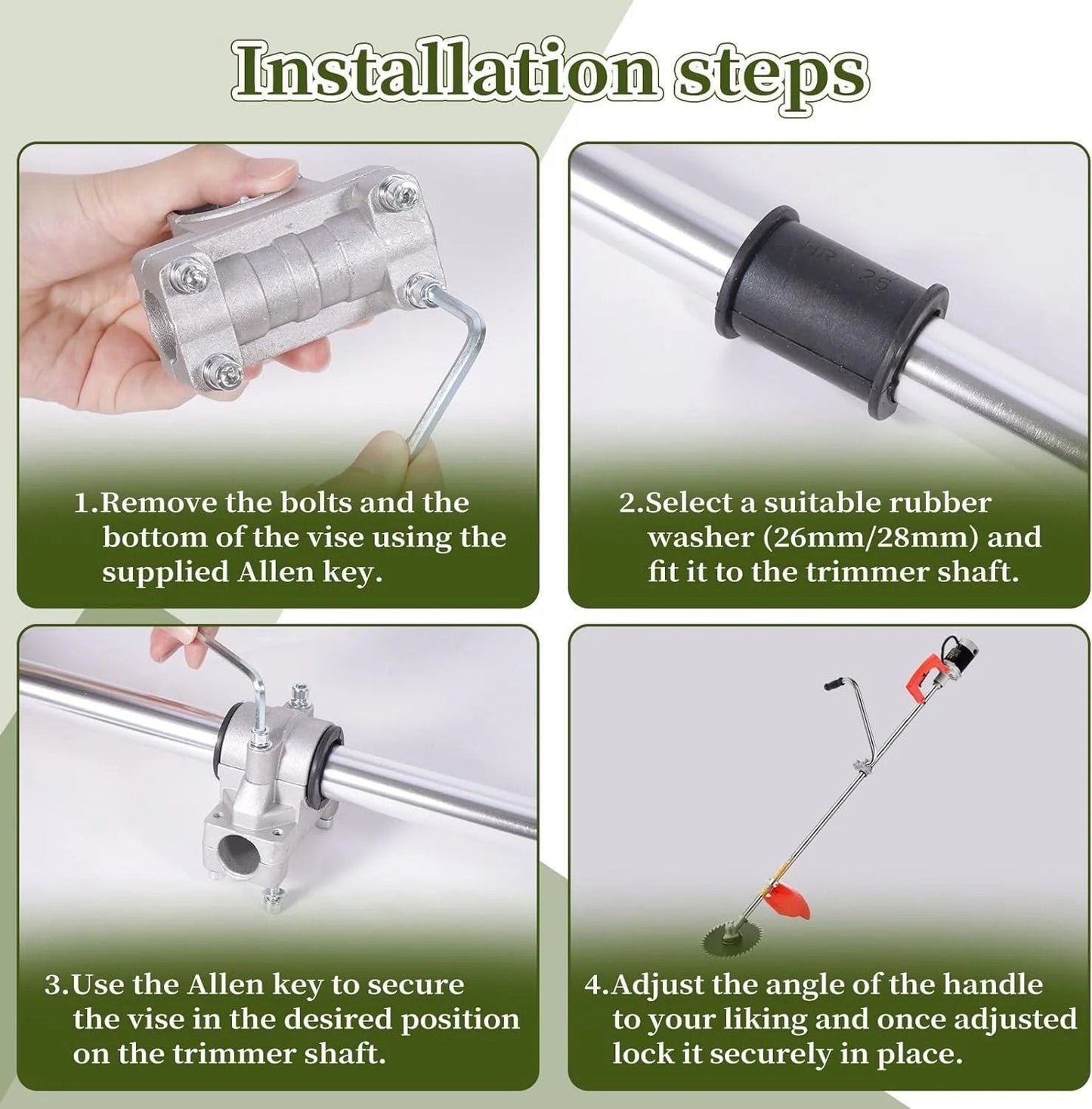 🔥🌿 Best-Seller – Ergonomic String Trimmer Handle Extension for Better Grip & Control 🌿