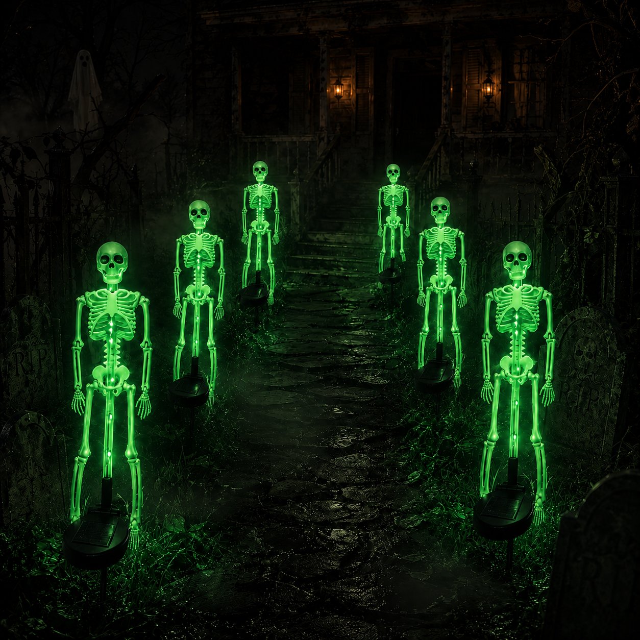 💀 Early Halloween Sale — Solar Skeleton Yard Stake
