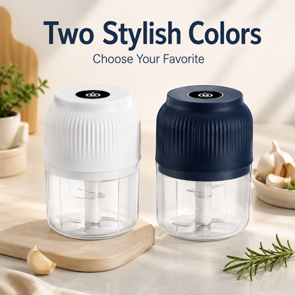 🔥 60K+ Sold | ✨ Mini Electric Food Chopper – One-Press Garlic & Veggie Prep 🍳🥕🧄