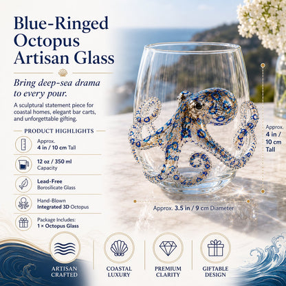 🌊The Perfect Beach House Gift🐙3D Ocean Animal Artisan Glassware Collection