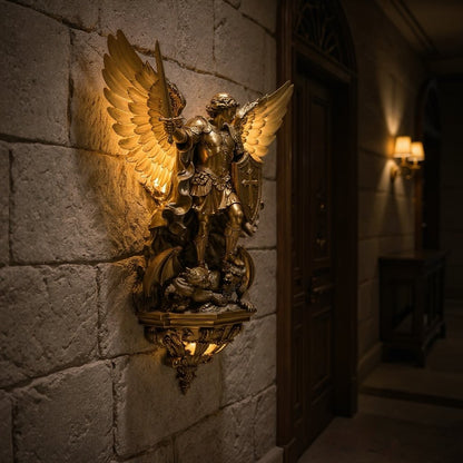 😇2026 Noticeablek®Archangel Michael Wall Lamp – Guardian of Light & Valor ⚔️🛡️