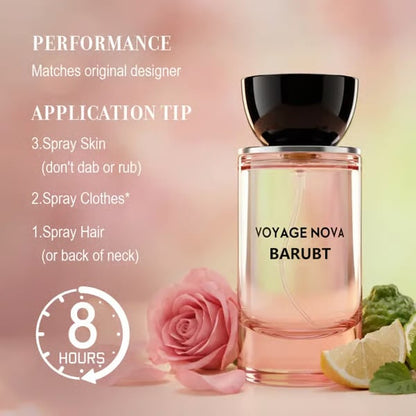 ⏰LAST DAY 50% OFF - Voyage Nova | Rosey Fruity Floral | Extrait De Parfum 50ml/100ml | Long Lasting Luxury Fragrance | Daily women's perfume rose vibrant for women