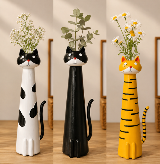 PetalPaw™ – Cat Vase