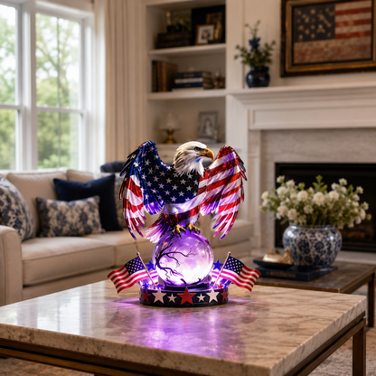 🇺🇸 Freedom Eagle™ Patriotic LED Table Lamp – American Pride Decor