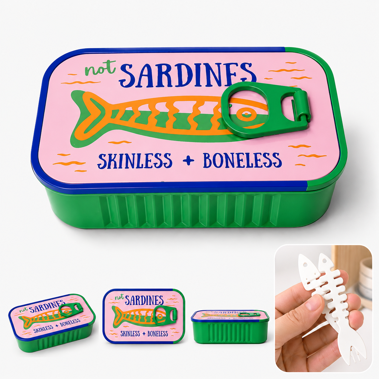 Vintage Sardine Tin Jewelry Box – Cute Travel Organizer for Rings, Earrings & Necklaces