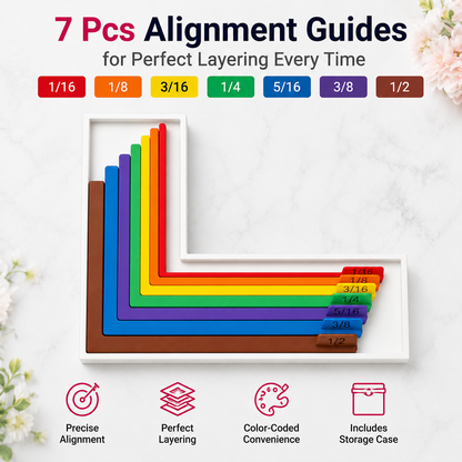 🎁 Last Day 47% OFF - Card Making Alignment Guides Set | Create Perfectly Aligned Handmade Cards Without Guesswork or Crooked Corners ✨