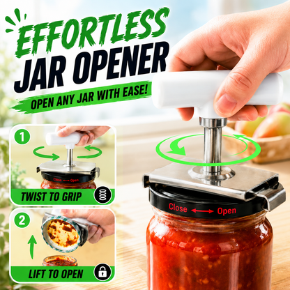 🔥 BUY 1 GET 1 FREE! Stainless Steel Jar Opener & Bottle Lid Remover