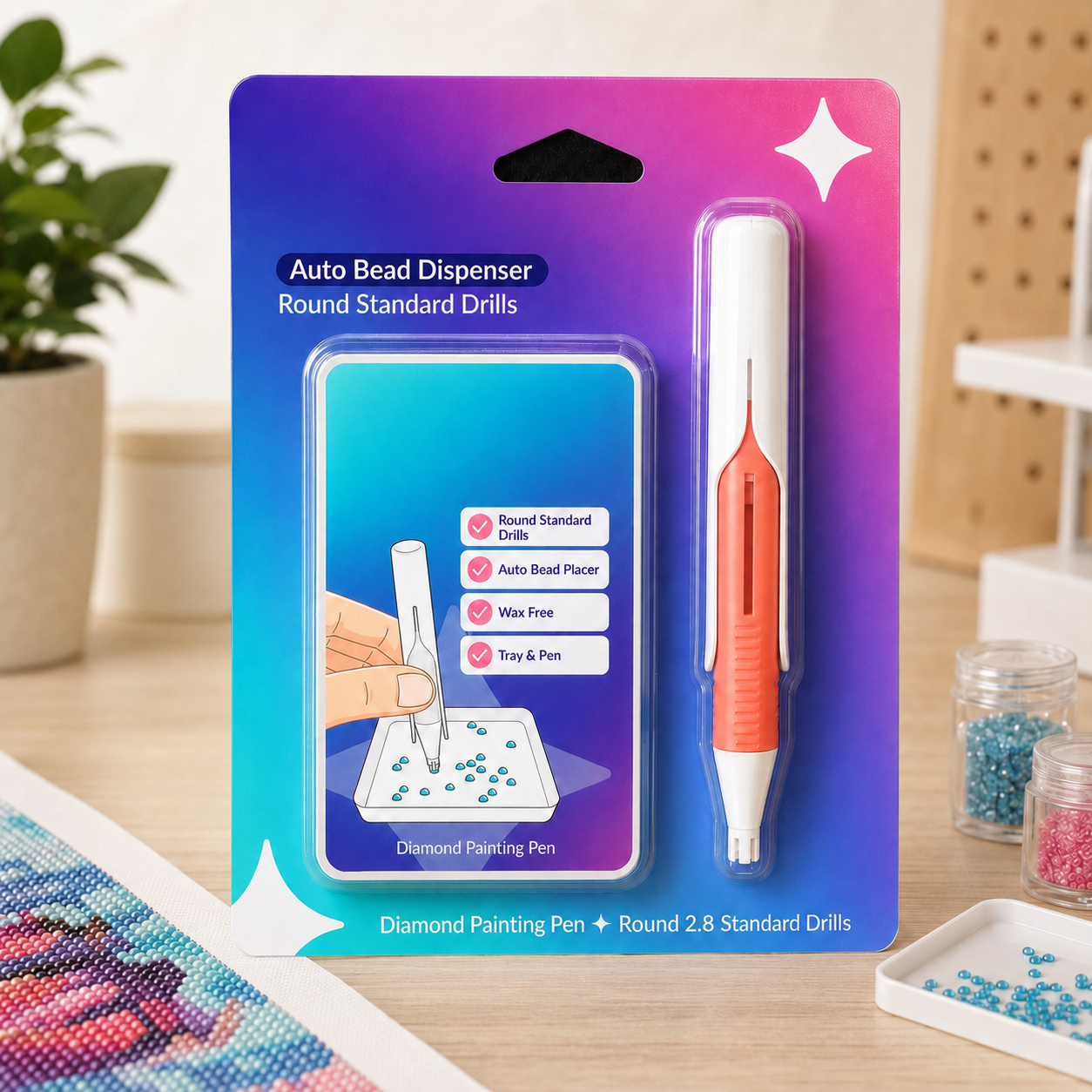 🔥Last Day 50% OFF - 💎 Automatic Diamond Painting Bead dispenser