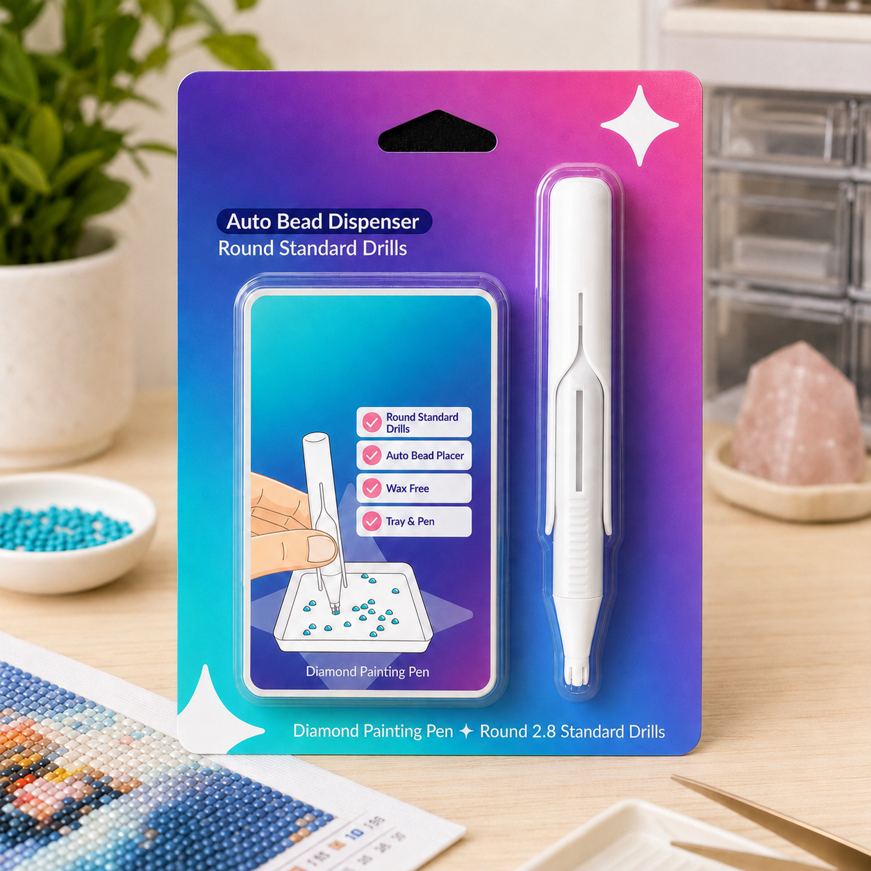 🔥Last Day 50% OFF - 💎 Automatic Diamond Painting Bead dispenser