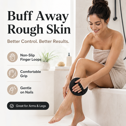Soft Rubber Shower Scrubber for Efficient Cleansing Body🚿
