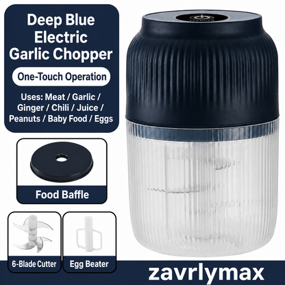 🔥 60K+ Sold | ✨ Mini Electric Food Chopper – One-Press Garlic & Veggie Prep 🍳🥕🧄
