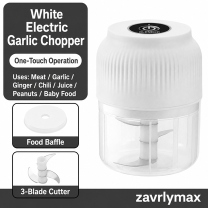 🔥 60K+ Sold | ✨ Mini Electric Food Chopper – One-Press Garlic & Veggie Prep 🍳🥕🧄