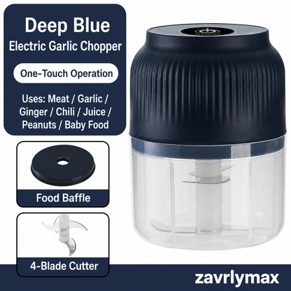 🔥 60K+ Sold | ✨ Mini Electric Food Chopper – One-Press Garlic & Veggie Prep 🍳🥕🧄