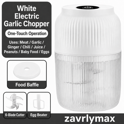 🔥 60K+ Sold | ✨ Mini Electric Food Chopper – One-Press Garlic & Veggie Prep 🍳🥕🧄