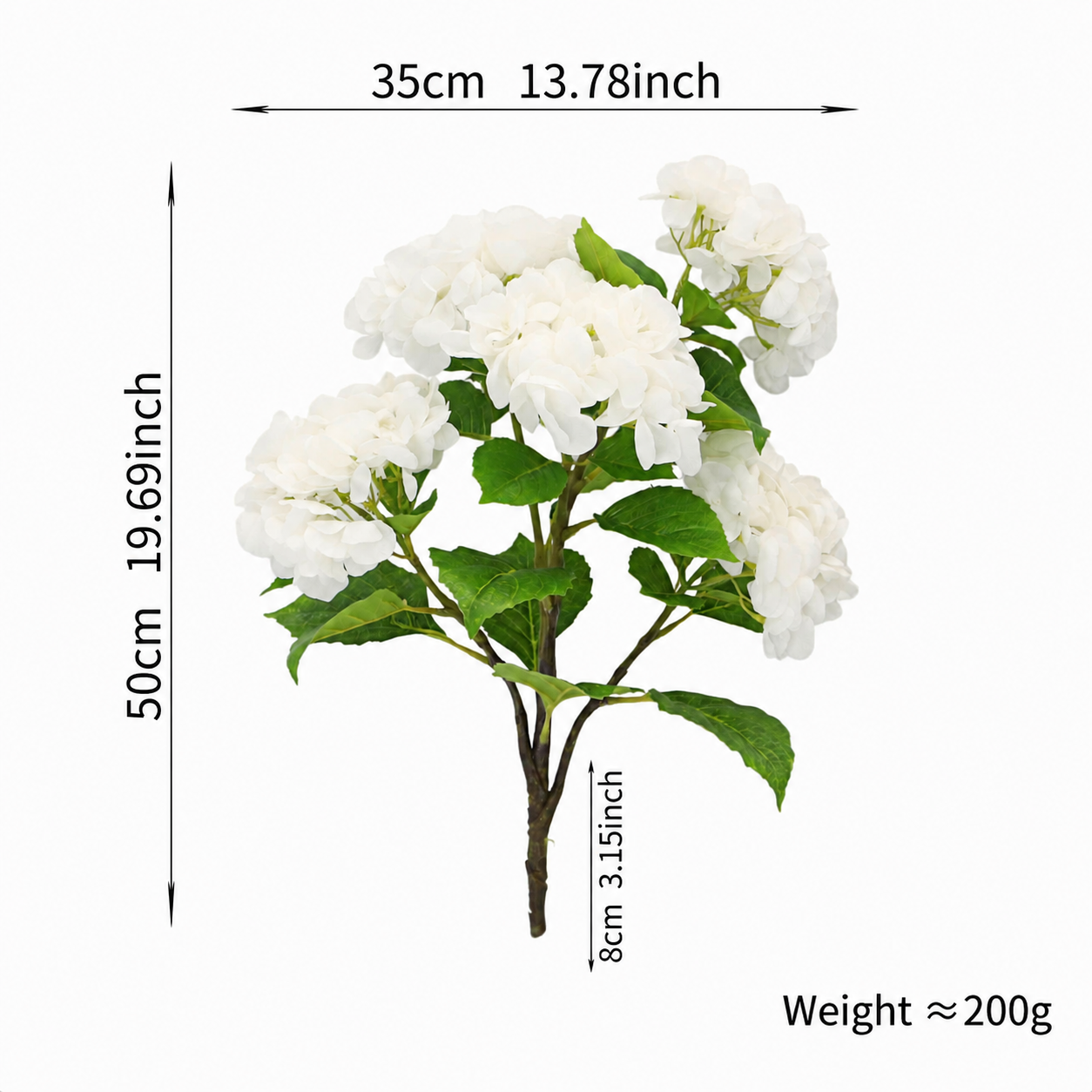 🔥Last Day 70% OFF🔥Artificial Outdoor Hydrangea Flowers - UV resistant, Waterproof, Windproof