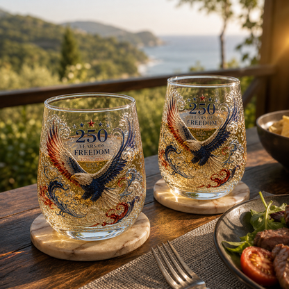 🦅USA 250th Anniversary Freedom Eagle Glass-Limited Collector Edition