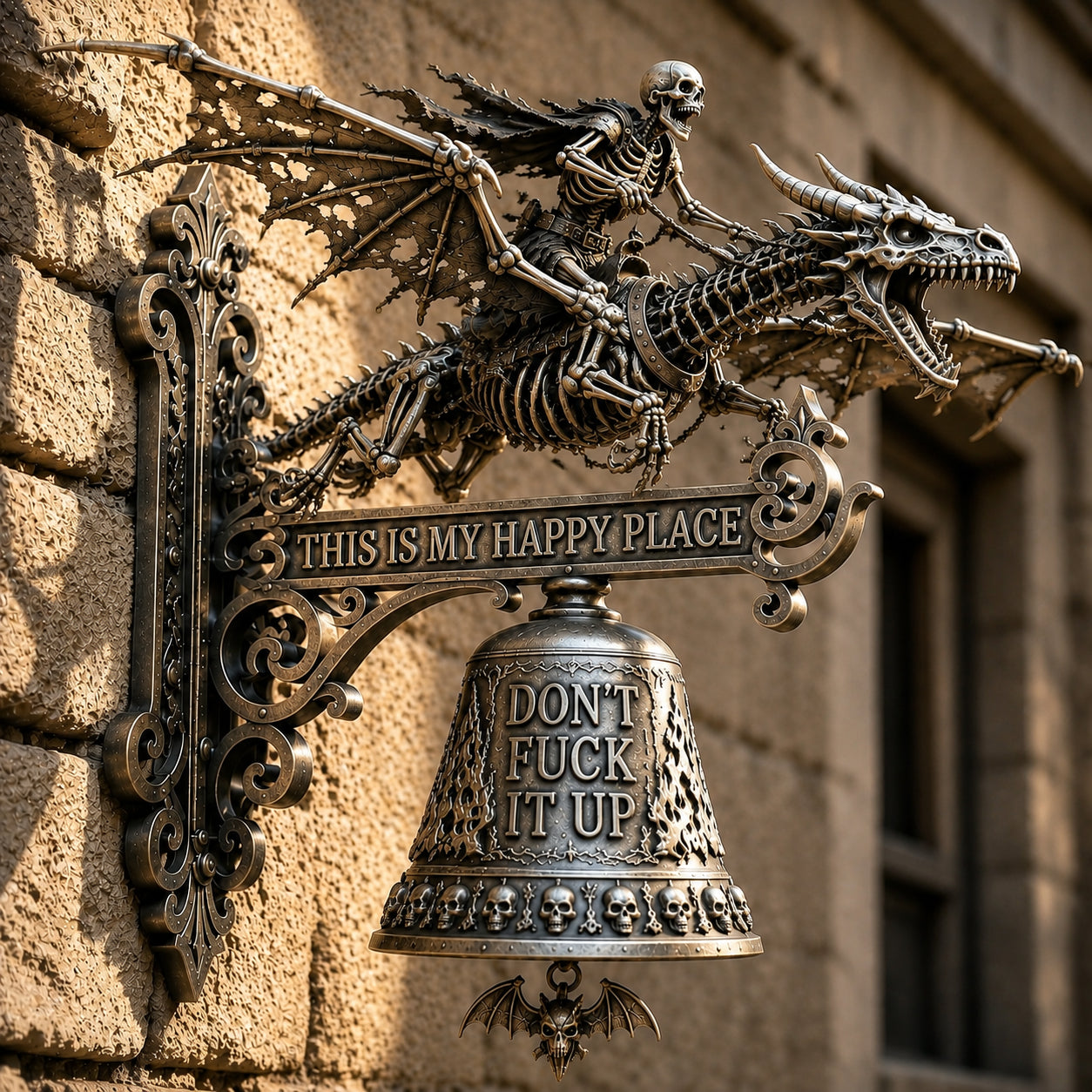 🐉 Skull Dragon Rider Bell