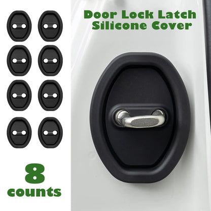 🚗8PCS Car Door Latch Silicone Lock Protector Covers