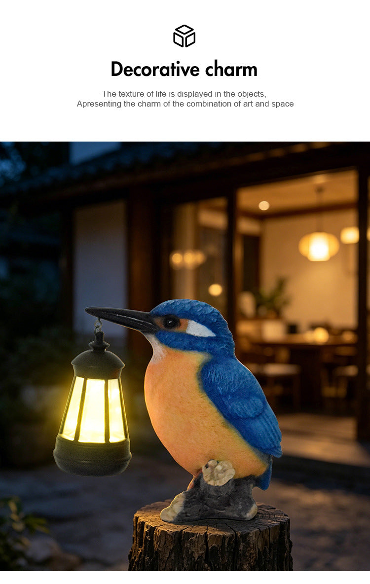 🐦 Kingfisher Solar Garden Stake Light – Add Color & Warmth to Your Garden
