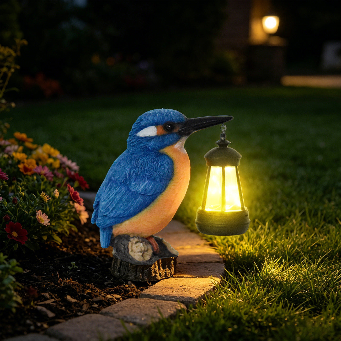 🐦 Kingfisher Solar Garden Stake Light – Add Color & Warmth to Your Garden