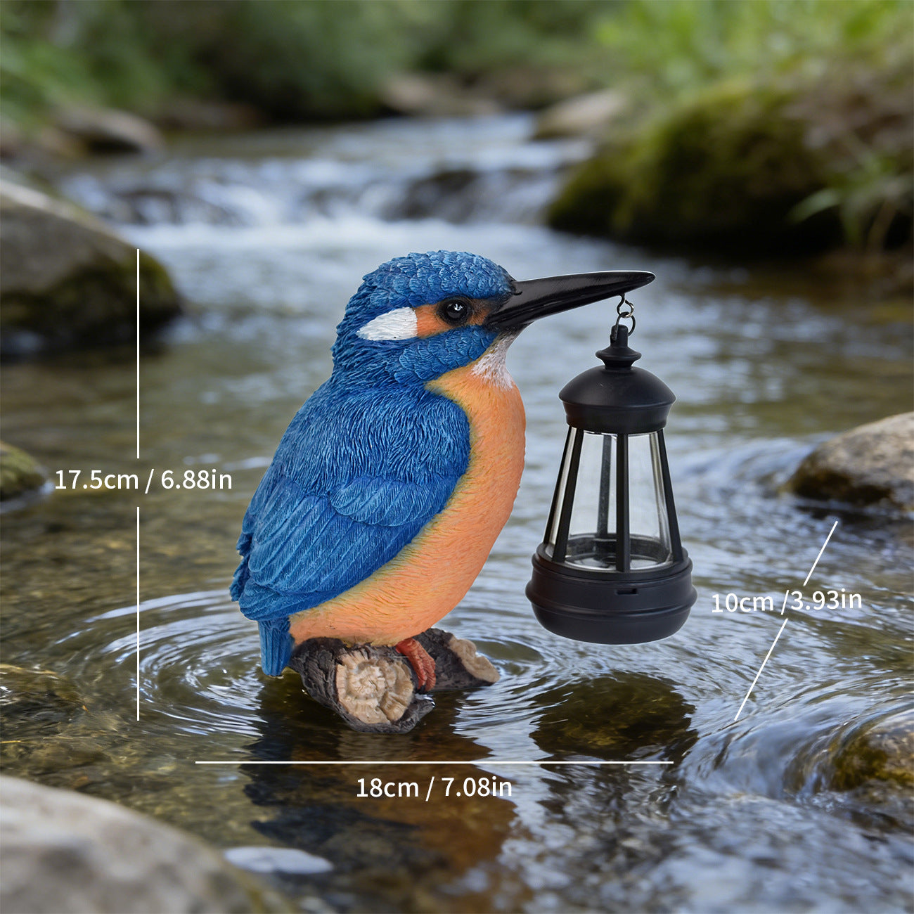 🐦 Kingfisher Solar Garden Stake Light – Add Color & Warmth to Your Garden