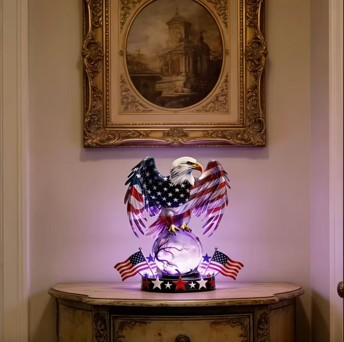 🇺🇸 Freedom Eagle™ Patriotic LED Table Lamp – American Pride Decor
