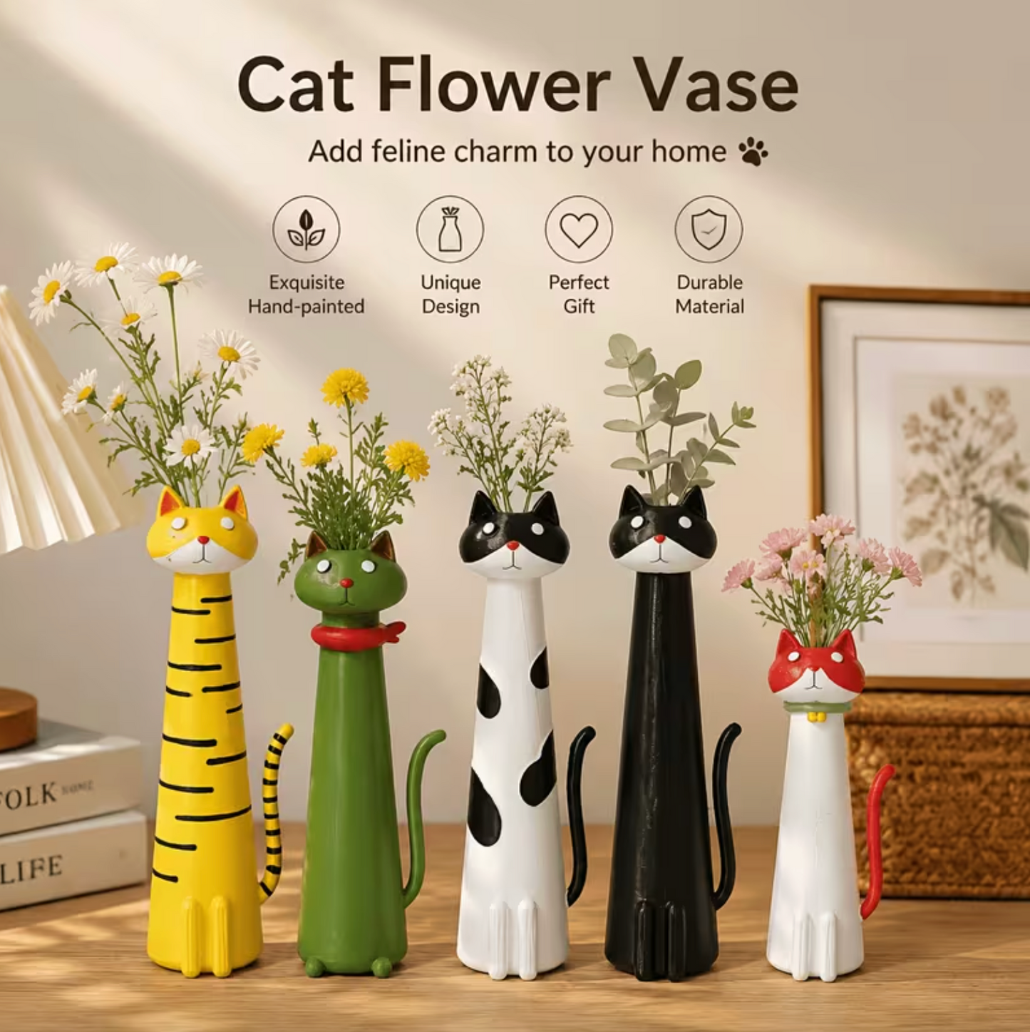 PetalPaw™ – Cat Vase