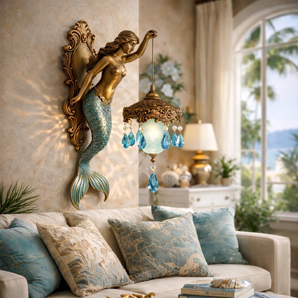 AureliaTM - Vintage Mermaid Glow Wall Lamp