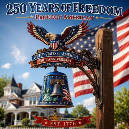 🦅USA 250th Anniversary Patriotic Wall Bell– A Grand Celebration of 250 Years of Freedom (1776-2026)