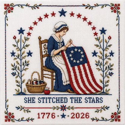 🔥Stitching Memories Beneath the Stars – Commemorative Cross Stitch Kit
