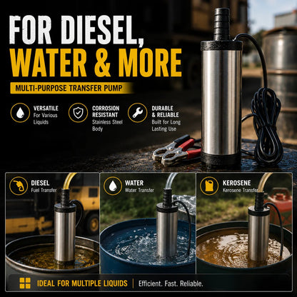 🔥Father's Day Sale 49% OFF🚜 DC 12V/24V Portable Submersible Fuel Transfer Pump