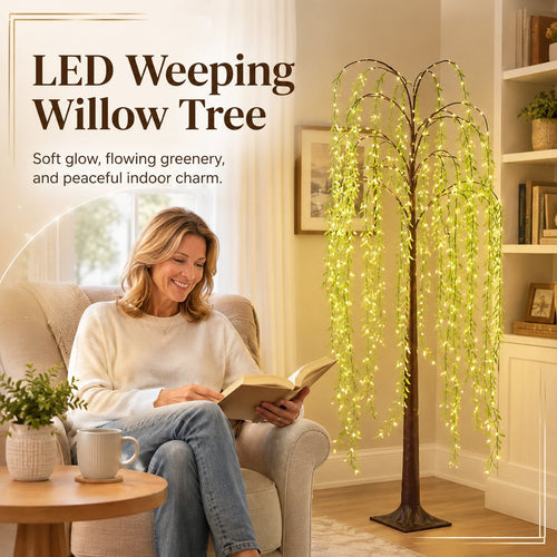 Weeping Tree with LED Lights
