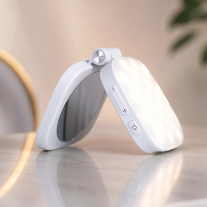 Magnetic Selfie Light for Phone with 5 CCT Settings and Mirror