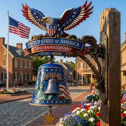 🦅USA 250th Anniversary Patriotic Wall Bell– A Grand Celebration of 250 Years of Freedom (1776-2026)