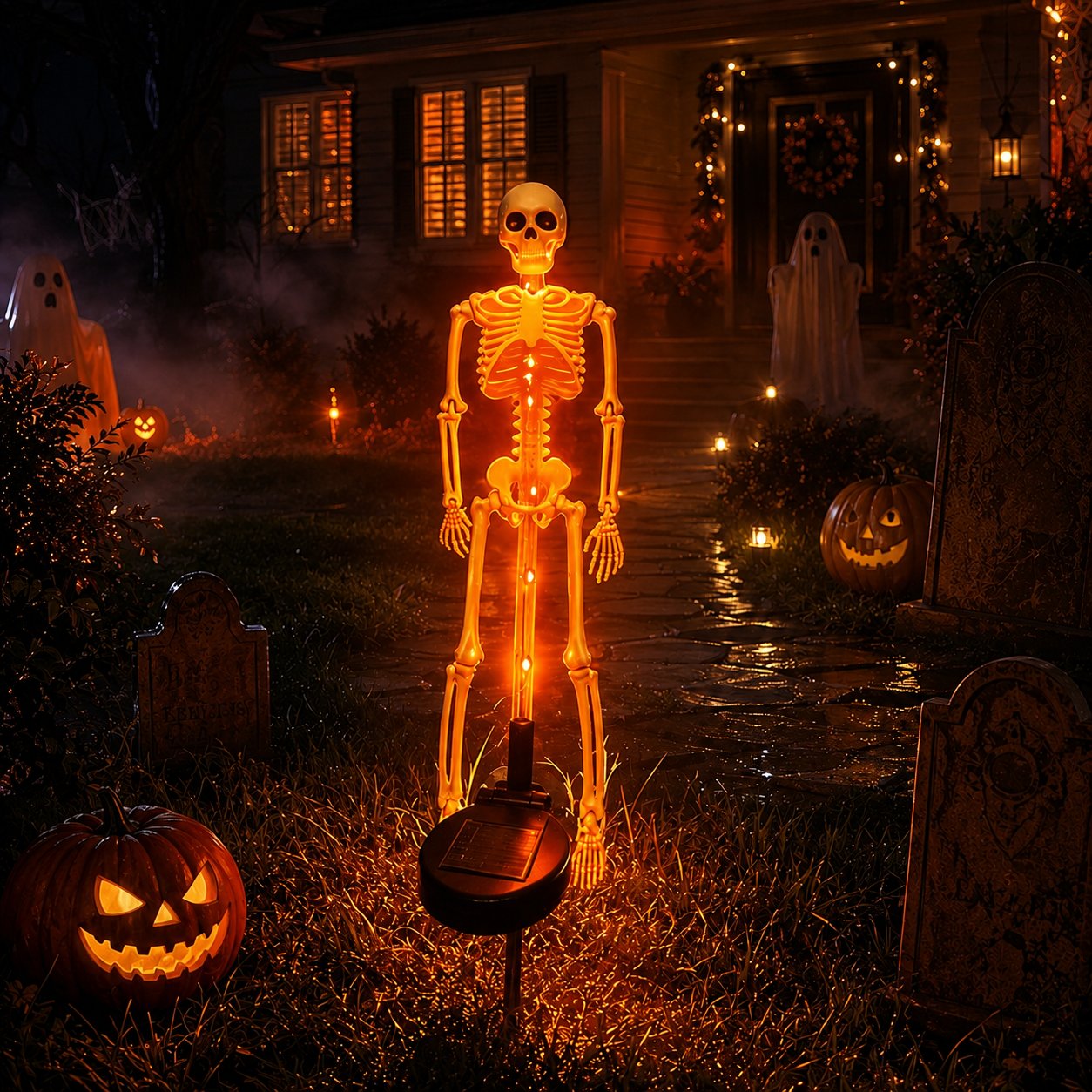 💀 Early Halloween Sale — Solar Skeleton Yard Stake