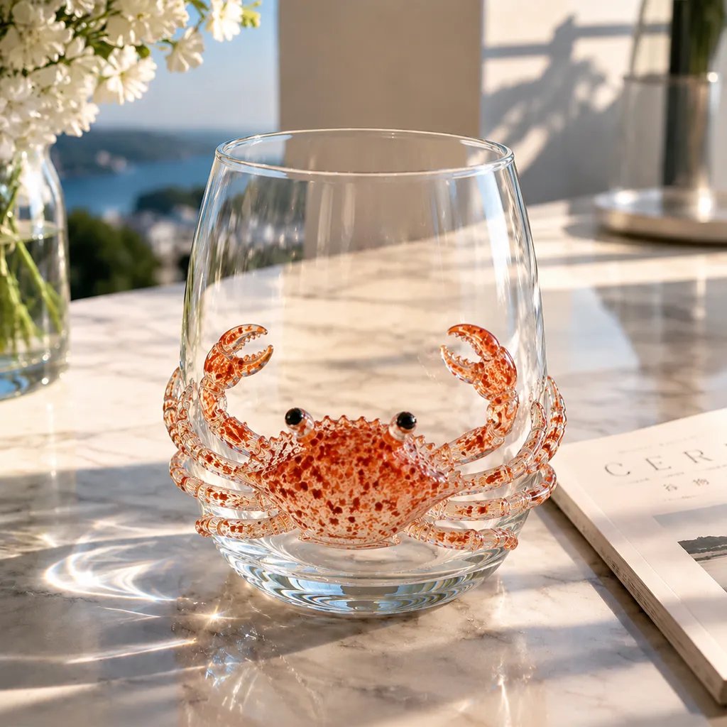 🌊The Perfect Beach House Gift🐙3D Ocean Animal Artisan Glassware Collection