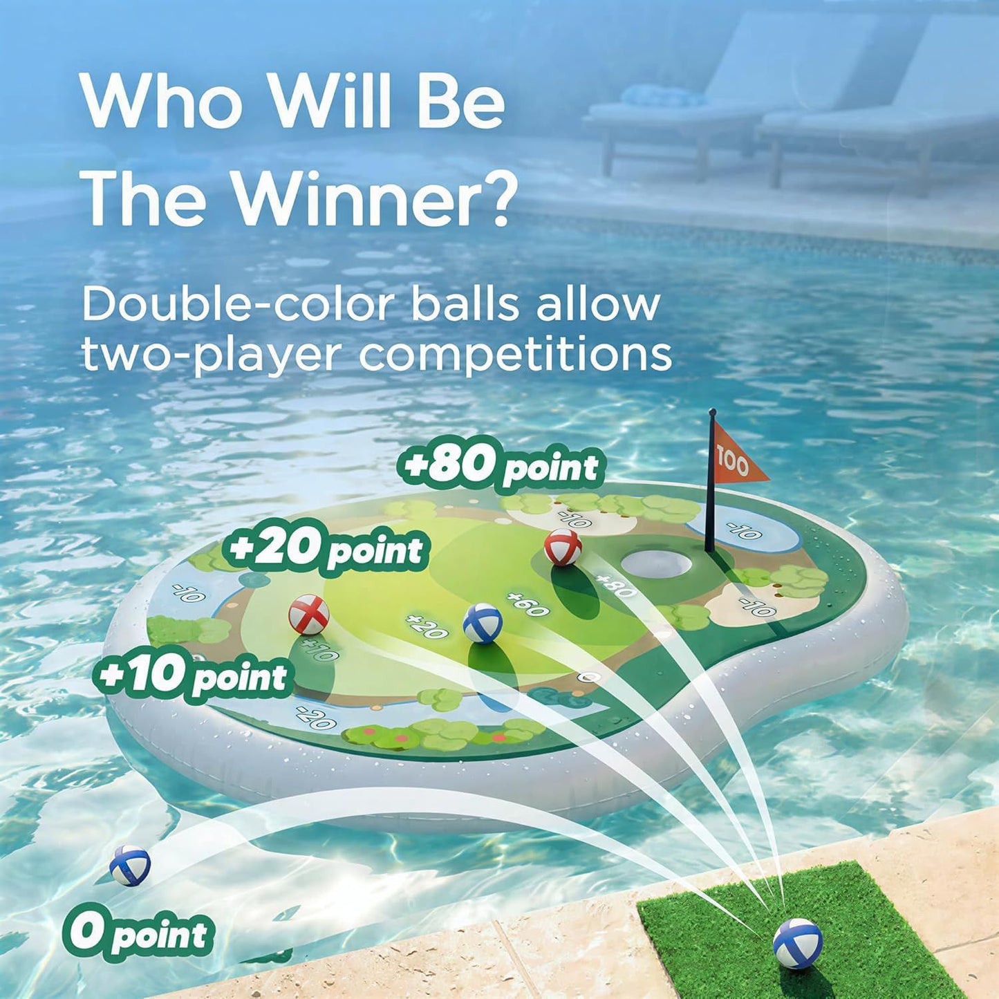 ⛳ Children's Inflatable Golf Pool Toy