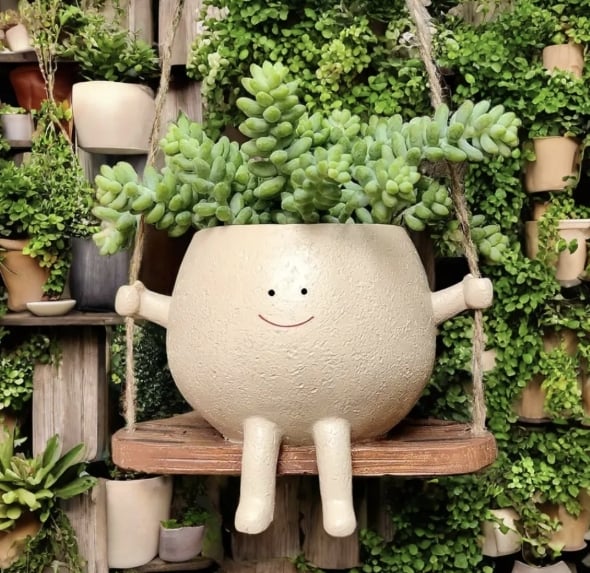 Last Day 49% OFF🔥Smily Face Garden Planter Pot